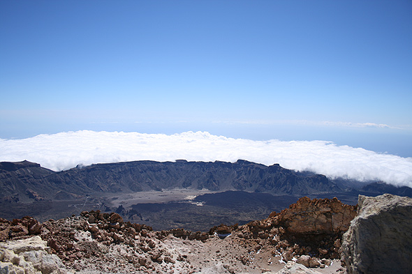 Вид с вершины вулкана Тейде, Канары